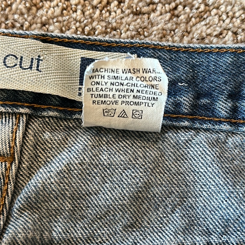 Vintage GAP Factory Bootcut Jeans Sz 14 Long 34L 100% Cotton VG/EUC - Picture 7 of 9